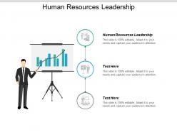 Human resources leadership ppt powerpoint presentation styles ideas cpb