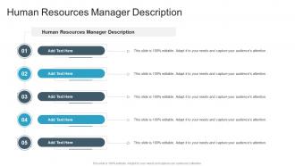Human Resources Manager Description In Powerpoint And Google Slides Cpb