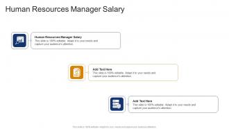 Human Resources Manager Salary In Powerpoint And Google Slides Cpb