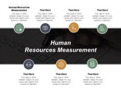 Human resources measurement ppt powerpoint presentation gallery introduction cpb