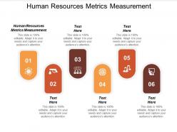 Human resources metrics measurement ppt powerpoint presentation show template cpb