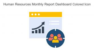 Human Resources Monthly Report Dashboard Colored Icon In Powerpoint Pptx Png And Editable Eps Format