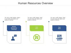 Human resources overview ppt powerpoint presentation ideas rules cpb