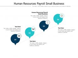 Human resources payroll small business ppt powerpoint presentation inspiration layout cpb