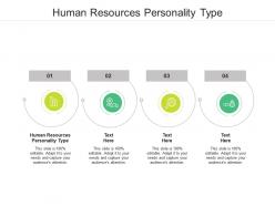 Human resources personality type ppt powerpoint presentation ideas topics cpb
