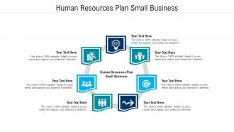 Human resources plan small business ppt powerpoint presentation gallery maker cpb
