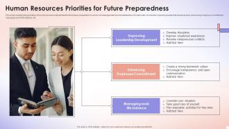 Human Resources Priorities For Future Preparedness