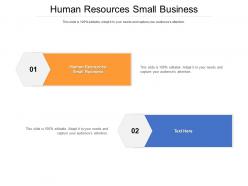 Human resources small business ppt powerpoint picture cpb