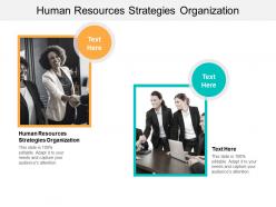 Human resources strategies organization ppt powerpoint presentation gallery cpb