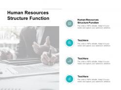 Human resources structure function ppt powerpoint presentation inspiration microsoft cpb