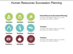 Human resources succession planning ppt powerpoint presentation file formats cpb