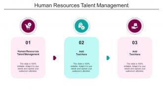 Human Resources Talent Management Ppt Powerpoint Presentation Icon Grid Cpb