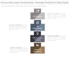 Human resources transformation template powerpoint slide clipart