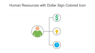 Human Resources With Dollar Sign Colored Icon In Powerpoint Pptx Png And Editable Eps Format