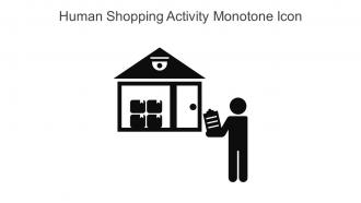 Human Shopping Activity Monotone Icon In Powerpoint Pptx Png And Editable Eps Format
