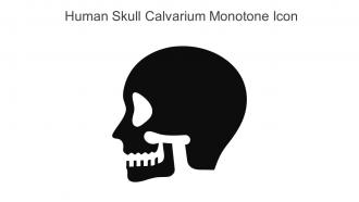 Human Skull Calvarium Monotone Icon In Powerpoint Pptx Png And Editable Eps Format
