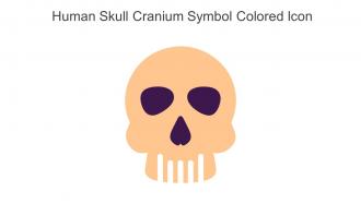 Human Skull Cranium Symbol Colored Icon In Powerpoint Pptx Png And Editable Eps Format
