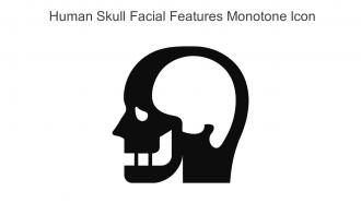 Human Skull Facial Features Monotone Icon In Powerpoint Pptx Png And Editable Eps Format