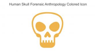 Human Skull Forensic Anthropology Colored Icon In Powerpoint Pptx Png And Editable Eps Format