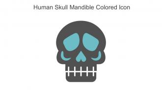 Human Skull Mandible Colored Icon In Powerpoint Pptx Png And Editable Eps Format