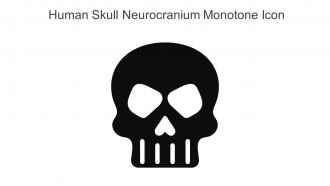 Human Skull Neurocranium Monotone Icon In Powerpoint Pptx Png And Editable Eps Format
