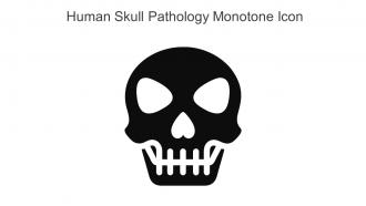 Human Skull Pathology Monotone Icon In Powerpoint Pptx Png And Editable Eps Format
