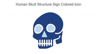 Human Skull Structure Sign Colored Icon In Powerpoint Pptx Png And Editable Eps Format