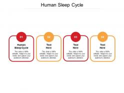 Human sleep cycle ppt powerpoint presentation example 2015 cpb