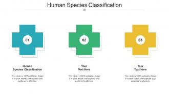 Human species classification ppt powerpoint presentation infographics icon cpb