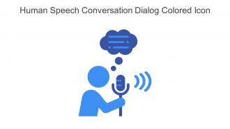 Human Speech Conversation Dialog Colored Icon In Powerpoint Pptx Png And Editable Eps Format