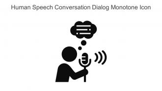 Human Speech Conversation Dialog Monotone Icon In Powerpoint Pptx Png And Editable Eps Format