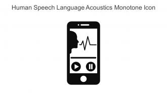 Human Speech Language Acoustics Monotone Icon In Powerpoint Pptx Png And Editable Eps Format
