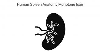 Human Spleen Anatomy Monotone Icon In Powerpoint Pptx Png And Editable Eps Format