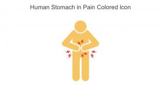 Human Stomach In Pain Colored Icon In Powerpoint Pptx Png And Editable Eps Format