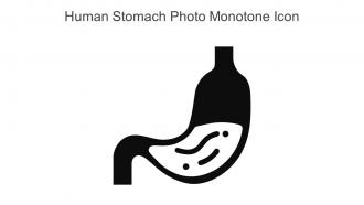 Human Stomach Photo Monotone Icon In Powerpoint Pptx Png And Editable Eps Format