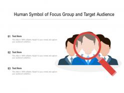 Human Symbol Of Focus Group And Target Audience