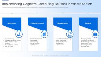 Human Thought Process Implementing Cognitive Computing Solutions In Various Sectors