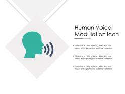 Human voice modulation icon