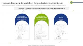 Humane Design Guide Worksheet For Development Playbook To Mitigate Negative Of Technology Aesthatic Downloadable