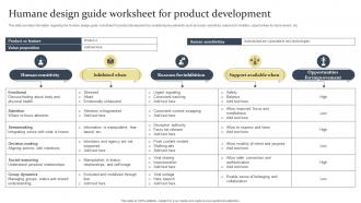 Humane Design Guide Worksheet For Product Development Ethical Tech Governance Playbook