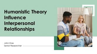 Humanistic Theory Influence Interpersonal Relationships PPT Template ST AI