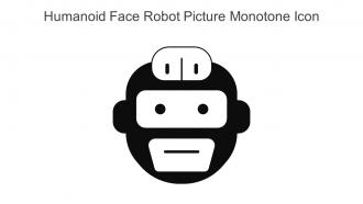 Humanoid Face Robot Picture Monotone Icon In Powerpoint Pptx Png And Editable Eps Format