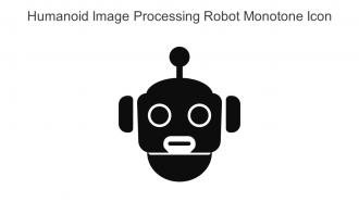 Humanoid Image Processing Robot Monotone Icon In Powerpoint Pptx Png And Editable Eps Format