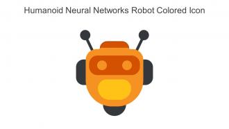 Humanoid Neural Networks Robot Colored Icon In Powerpoint Pptx Png And Editable Eps Format