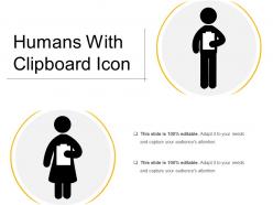 Humans with clipboard icon