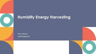 Humidity Energy Harvesting PPT Outline ACP