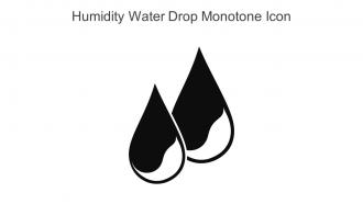 Humidity Water Drop Monotone Icon In Powerpoint Pptx Png And Editable Eps Format