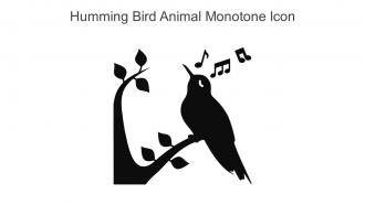 Humming Bird Animal Monotone Icon In Powerpoint Pptx Png And Editable Eps Format