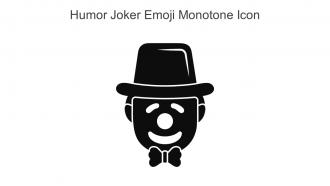 Humor Joker Emoji Monotone Icon In Powerpoint Pptx Png And Editable Eps Format