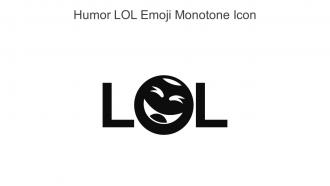 Humor Lol Emoji Monotone Icon In Powerpoint Pptx Png And Editable Eps Format